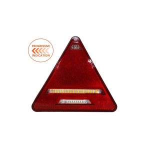 Durite Triangular Trailer Rear Combination Lamp Left Side - 12/24v