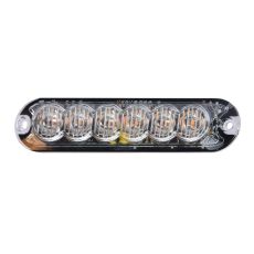 R10 R65 High Intensity 6 Amber LED Warning Light (12 flash patterns)