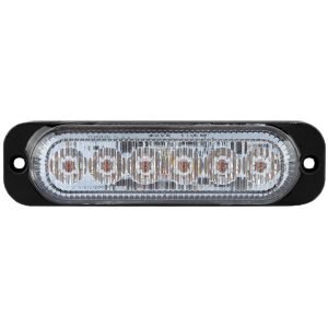 R10 High Intensity 6 Red LED Warning Light (19 flash patterns)