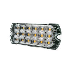 R10 R65 High Intensity 18 Amber LED Warning Light (19 Flash Patterns) - 12/24V