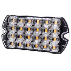 R10 R65 High Intensity 24 Amber LED Warning Light (19 Flash Patterns) - 12/24V