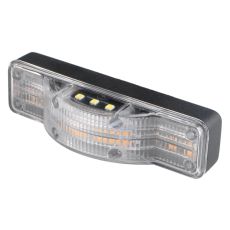 R65 12 LED Warning Light With White License Plate Lamp (36 flash patterns)