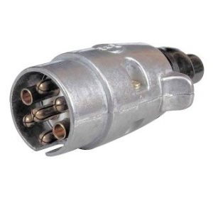 Durite 7 Pin Metal Caravan Plug - 12V