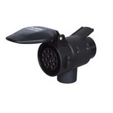 Durite 13 Pin Socket Adaptor - 13 Pin Socket to 7 Pin Plug - 12V