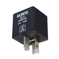 Durite Mini Heavy Duty Make/Break Sealed Relay 100A 12volt + Resistor