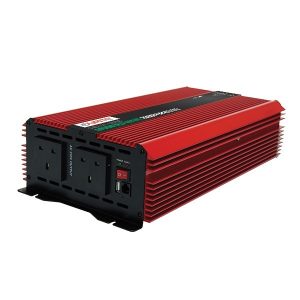 Durite 2000W 12V or 24V DC to 230V AC Compact Modified Wave Voltage Inverter