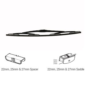 Durite Heavy-Duty 32" 800mm Wiper Blade - Bolt & Spacer Fitting