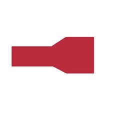 Red Pre-Insulated Push-On Terminals - 6.40mm 50 pk