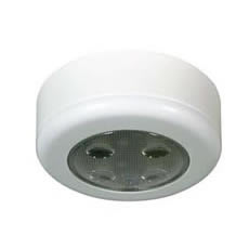 White LED Roof Lamp with Switch - 12/24V