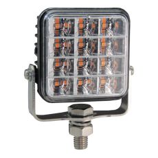 R65 Square 12 Amber LED Warning Light