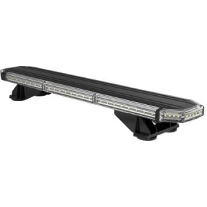 R65 CLASS 2 4-BOLT 2FT CLEAR LENS, AMBER LED LIGHT BAR (19 FLASH PATTERNS) - 12/24V